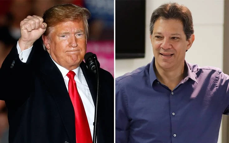 Συγχαρητήρια Τραμπ στον νέο πρόεδρο της Βραζιλίας, ο οποίος δηλώνει θαυμαστής του